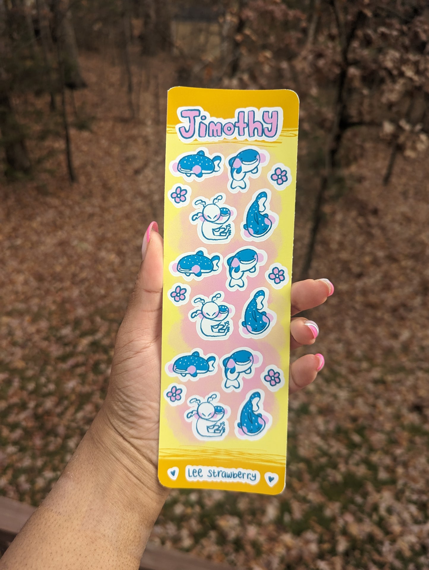 Jimothy the Whale Shark Sticker Sheet