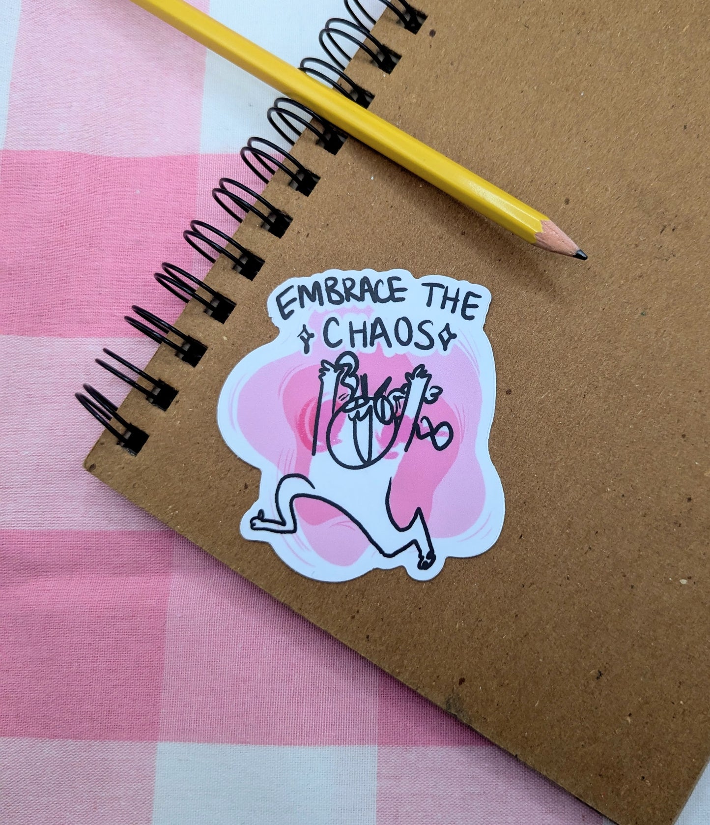 Embrace the Chaos Sticker