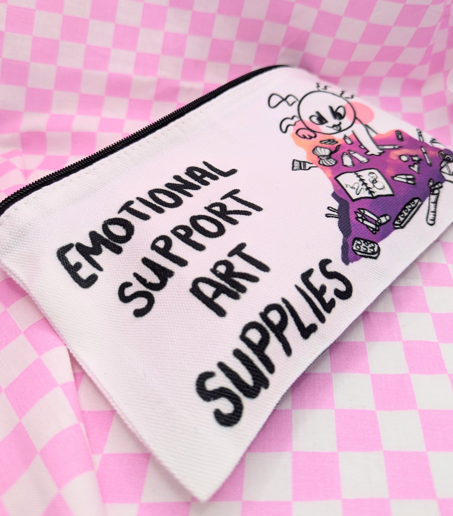 Emotional Support Art Supplies Pencil Case