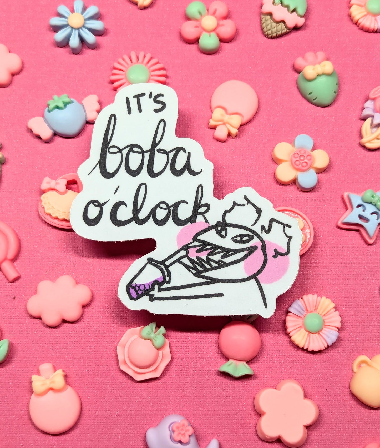 It's Boba O'Clock Sticker