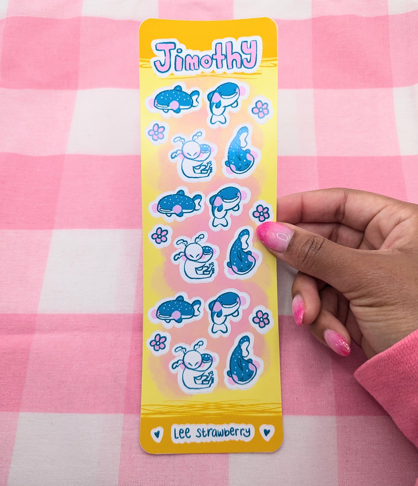 Jimothy the Whale Shark Sticker Sheet