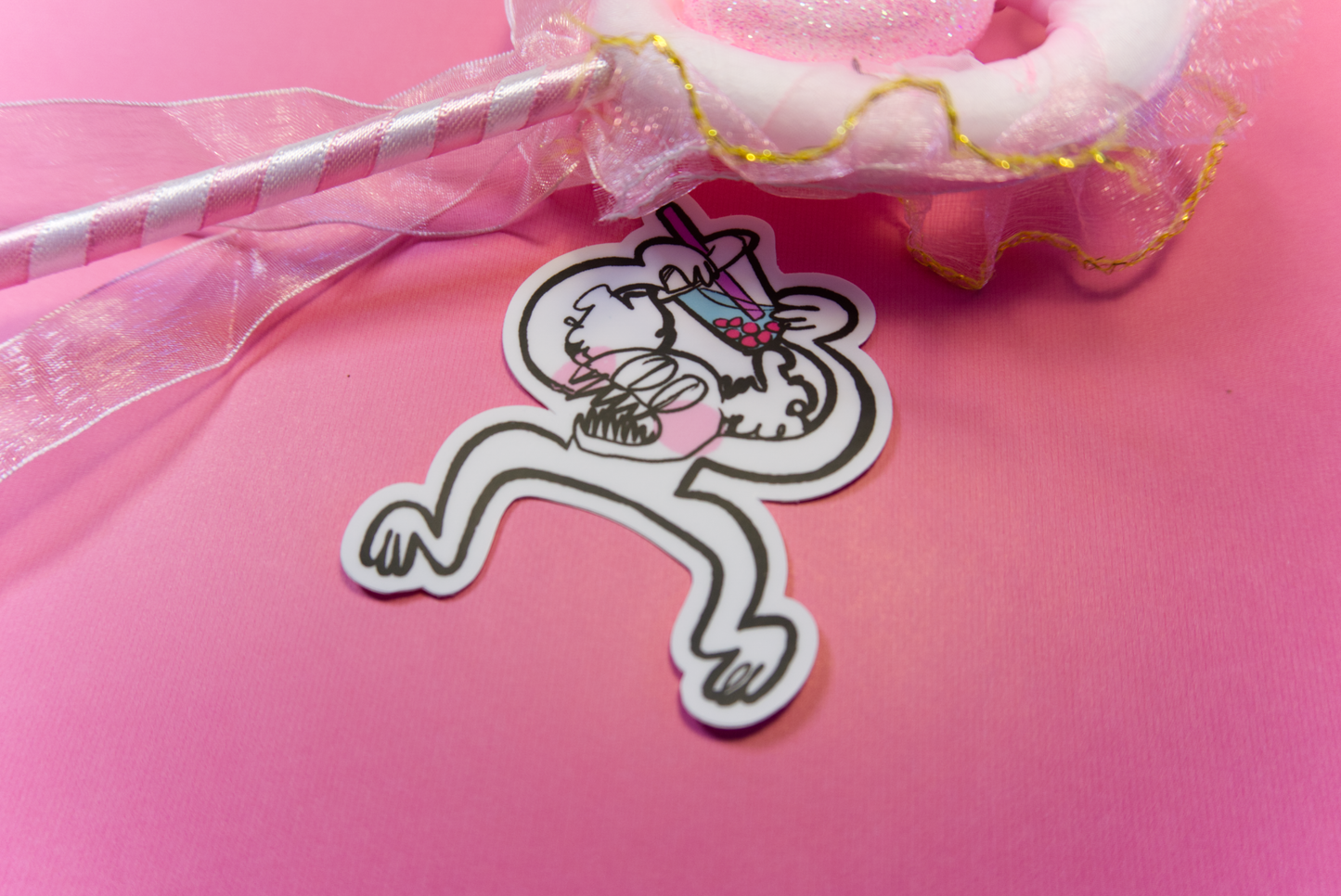 Boba Crazy Sticker