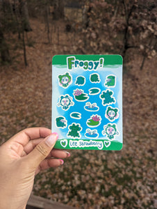 NEW Froggy Sticker Sheet - B Grade