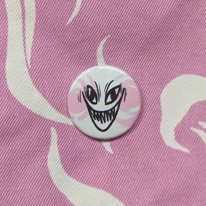 Ferociously Happy Button Pin