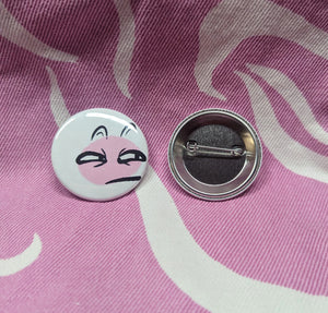 Super Suspicious Button Pin