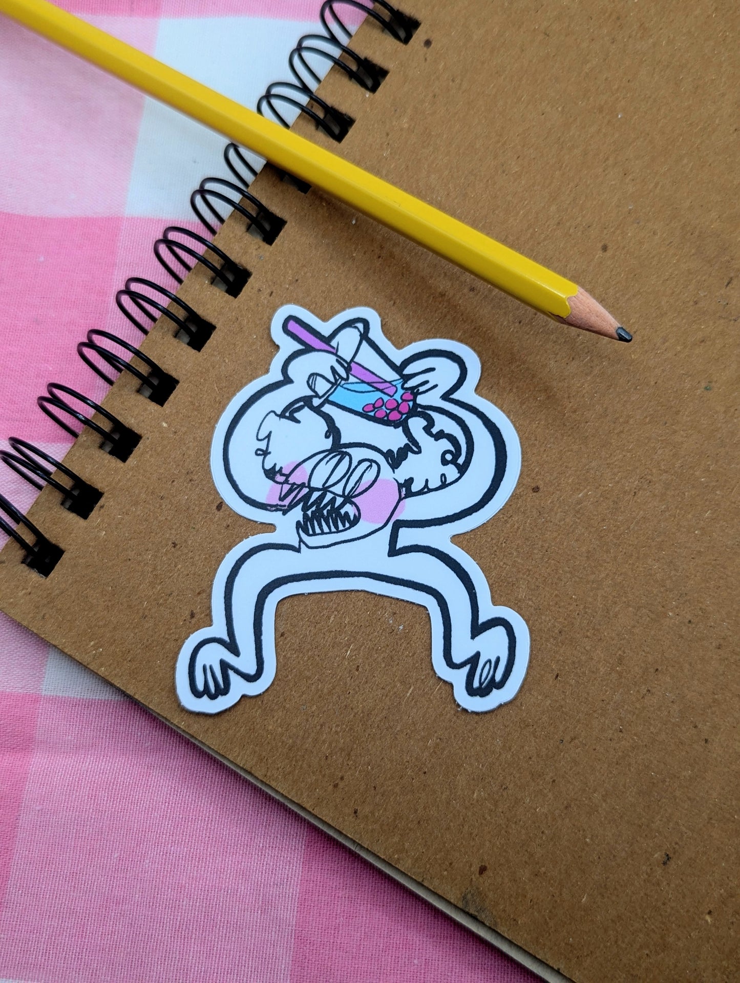 Boba Crazy Sticker