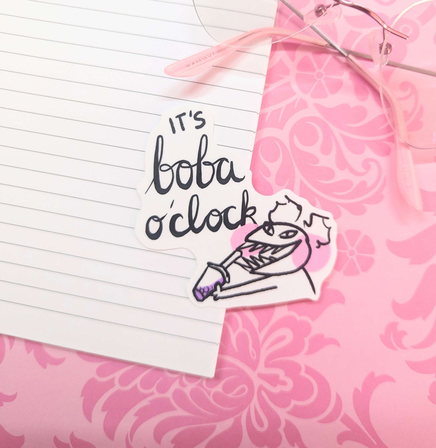 It's Boba O'Clock Sticker