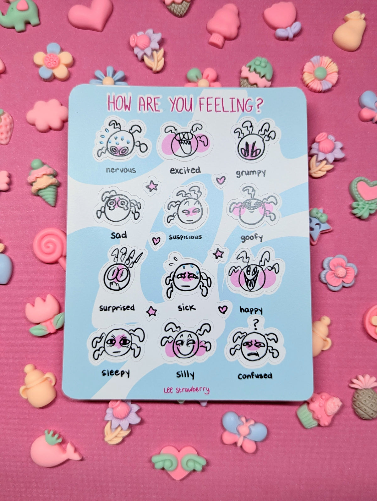 Feeling Sticker Exam How Are You Feeling? Sticker Sheet – Lee Strawberry