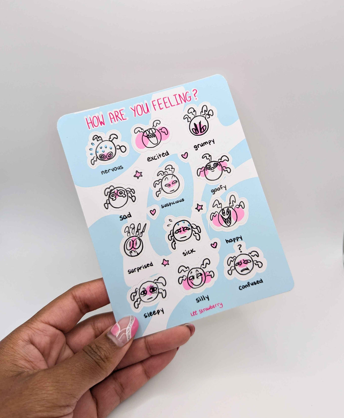 Different Feeling Sticker How Are You Feeling? Sticker Sheet – Lee Strawberry