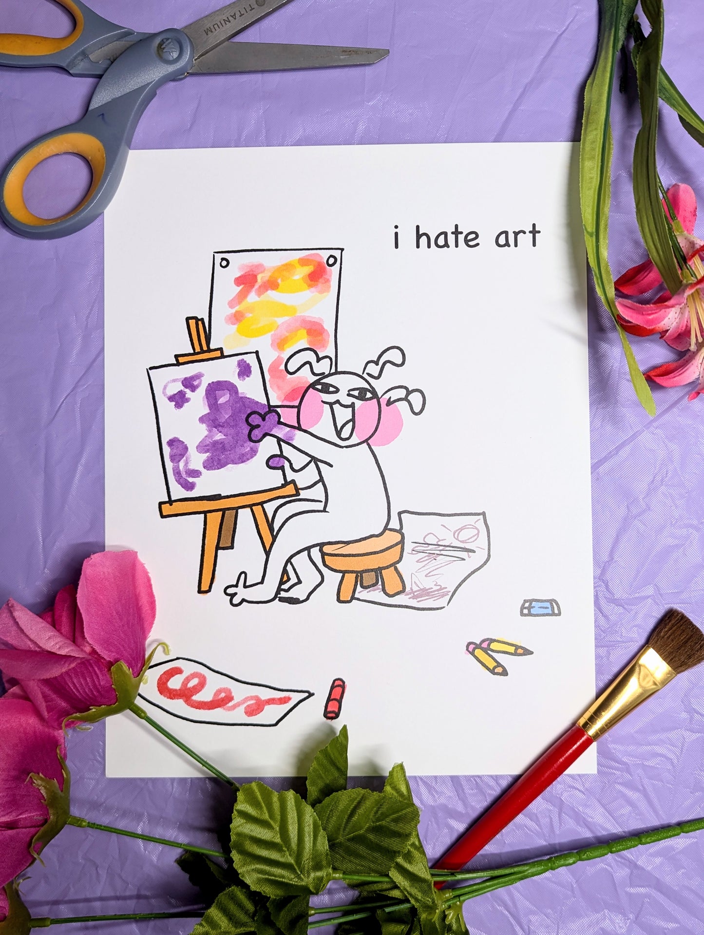 I Hate Art Print
