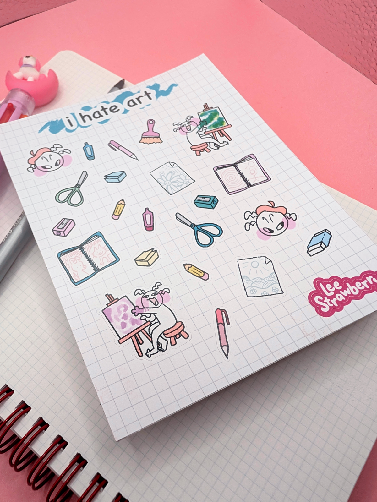 I Hate Art Sticker Sheet