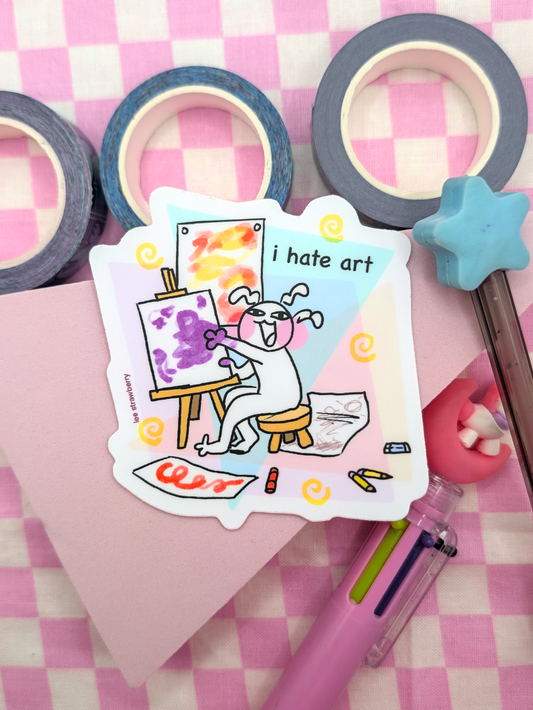I Hate Art Sticker