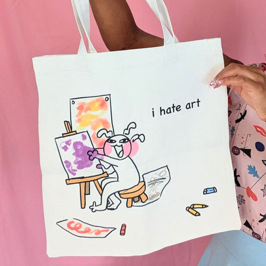 I Hate Art Large Tote