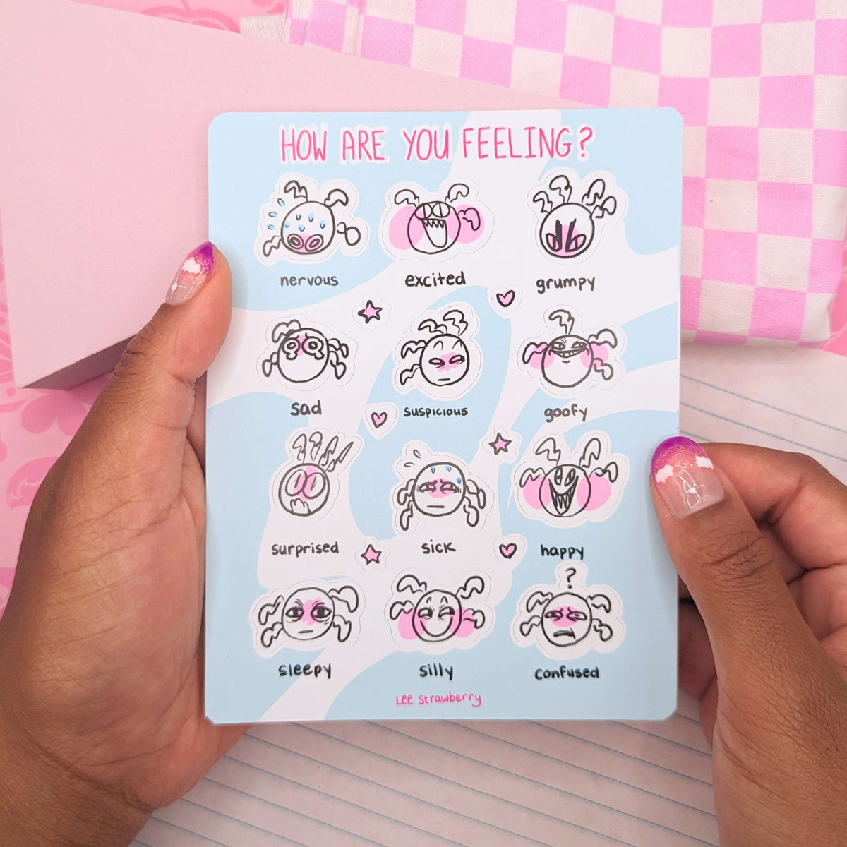 Different Feeling Sticker How Are You Feeling? Sticker Sheet – Lee Strawberry