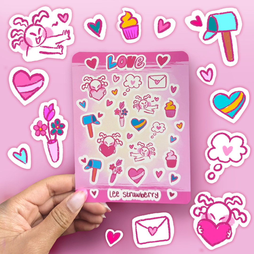 NEW Love Sticker Sheet