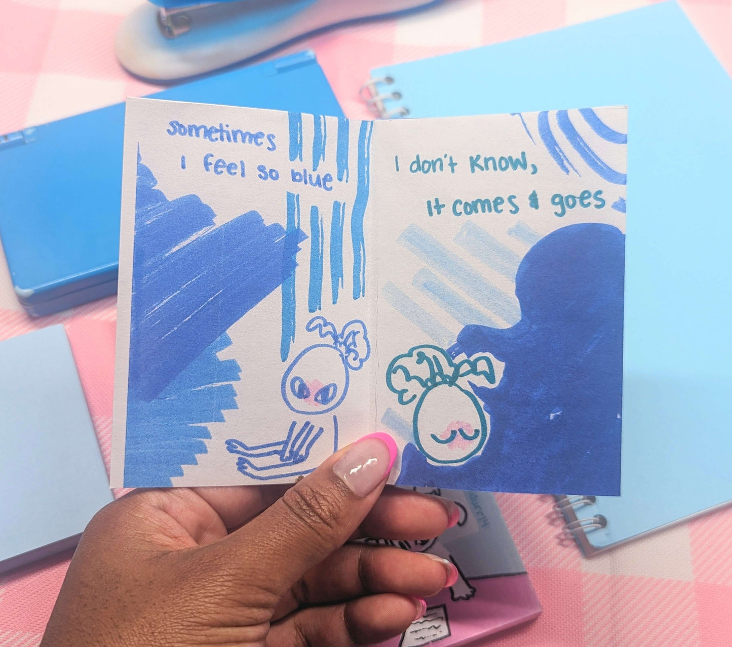 Blue Mini Comic/ Zine