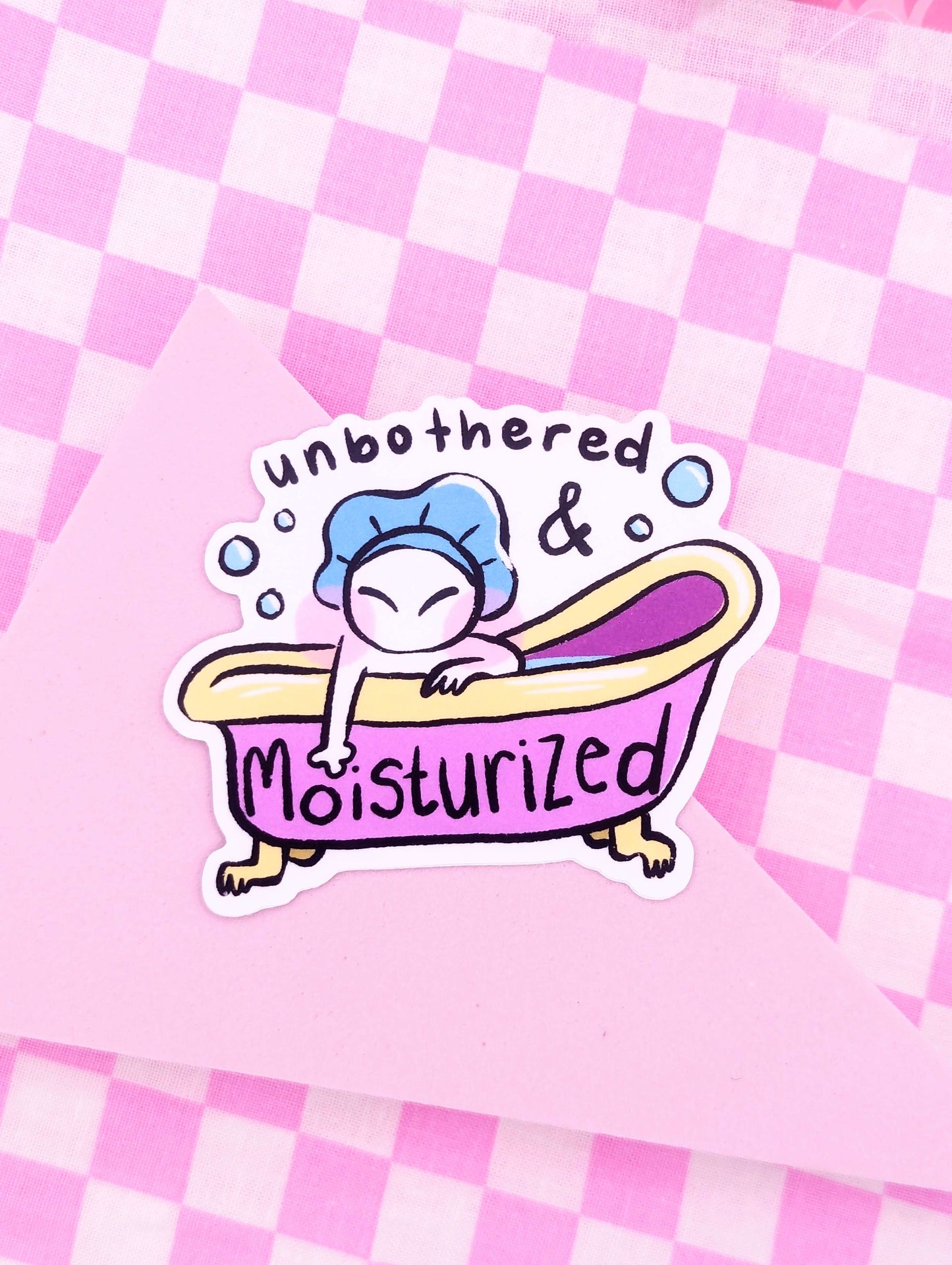 Unbothered and Moisturized Sticker