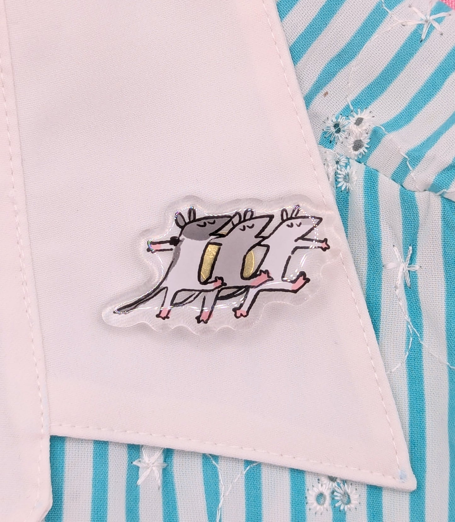 Rats! Acrylic Pin