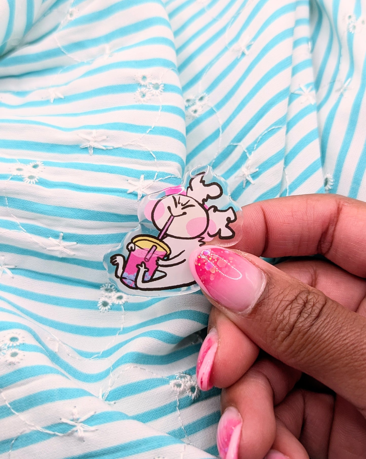 Sippy Time Acrylic Pin