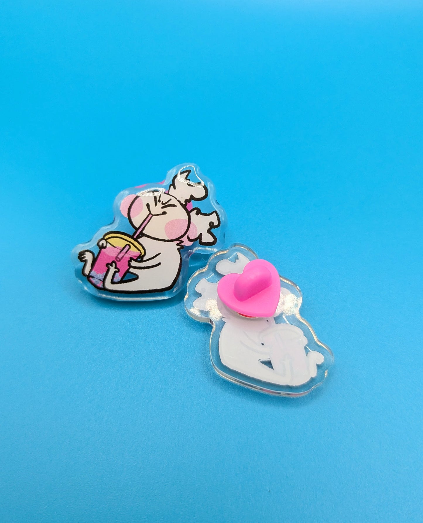 Sippy Time Acrylic Pin