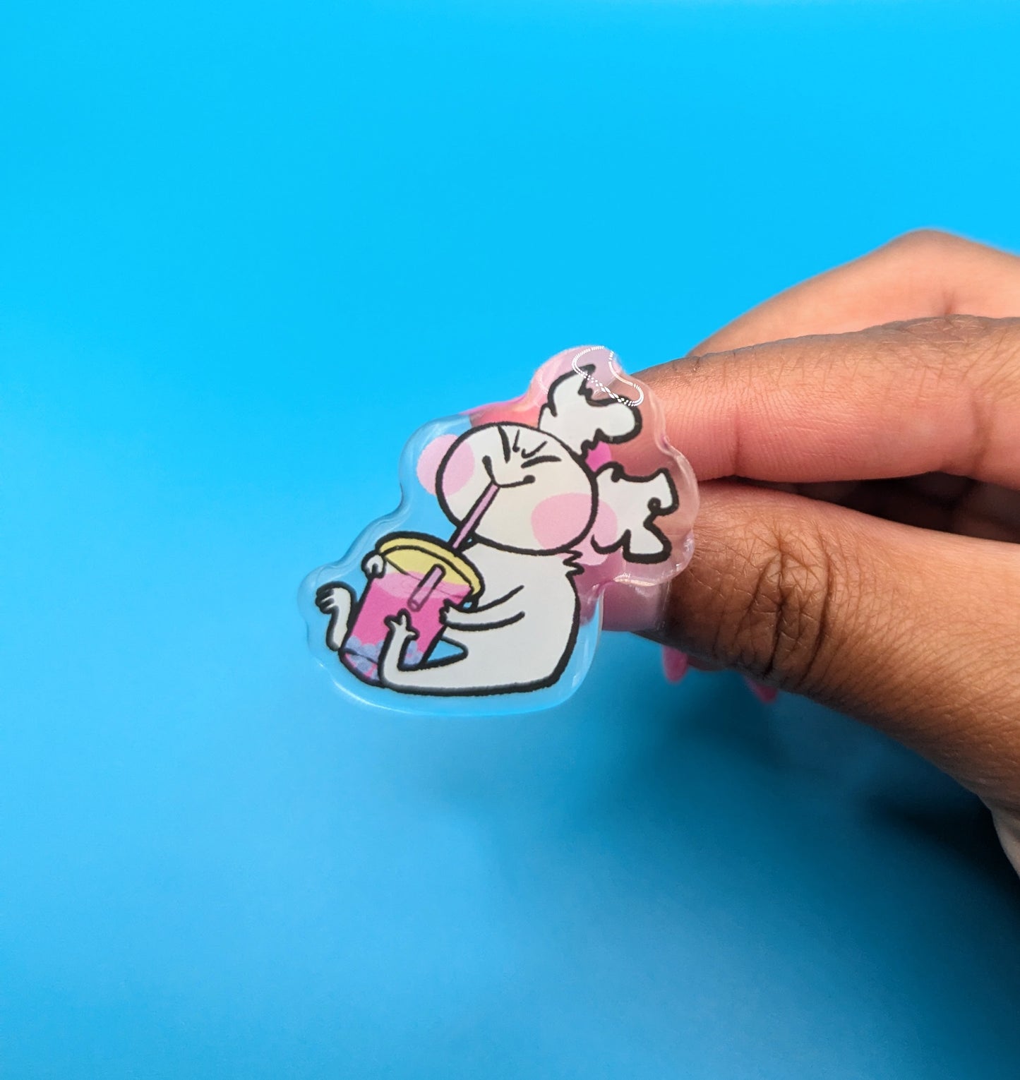 Sippy Time Acrylic Pin