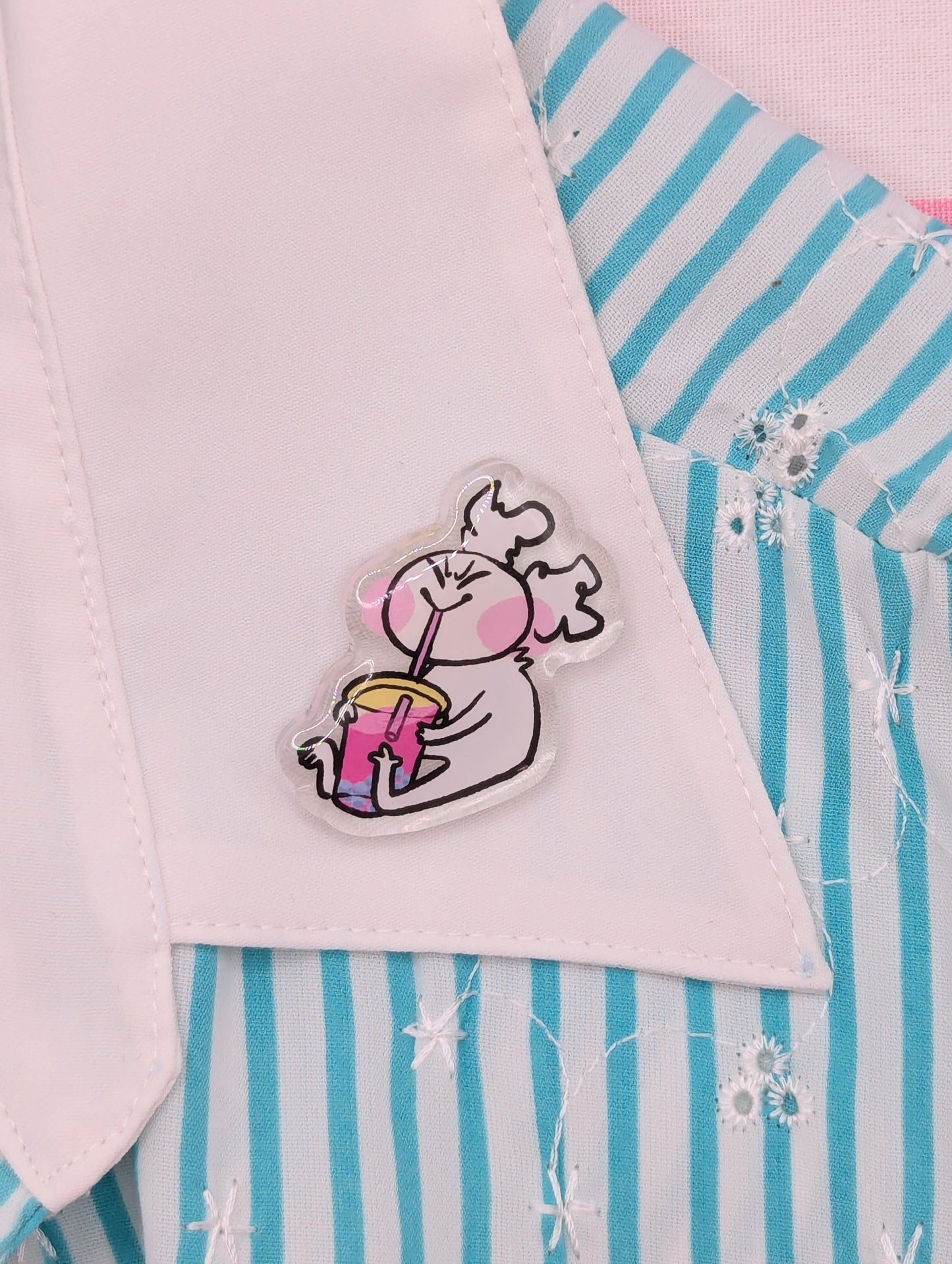 Sippy Time Acrylic Pin