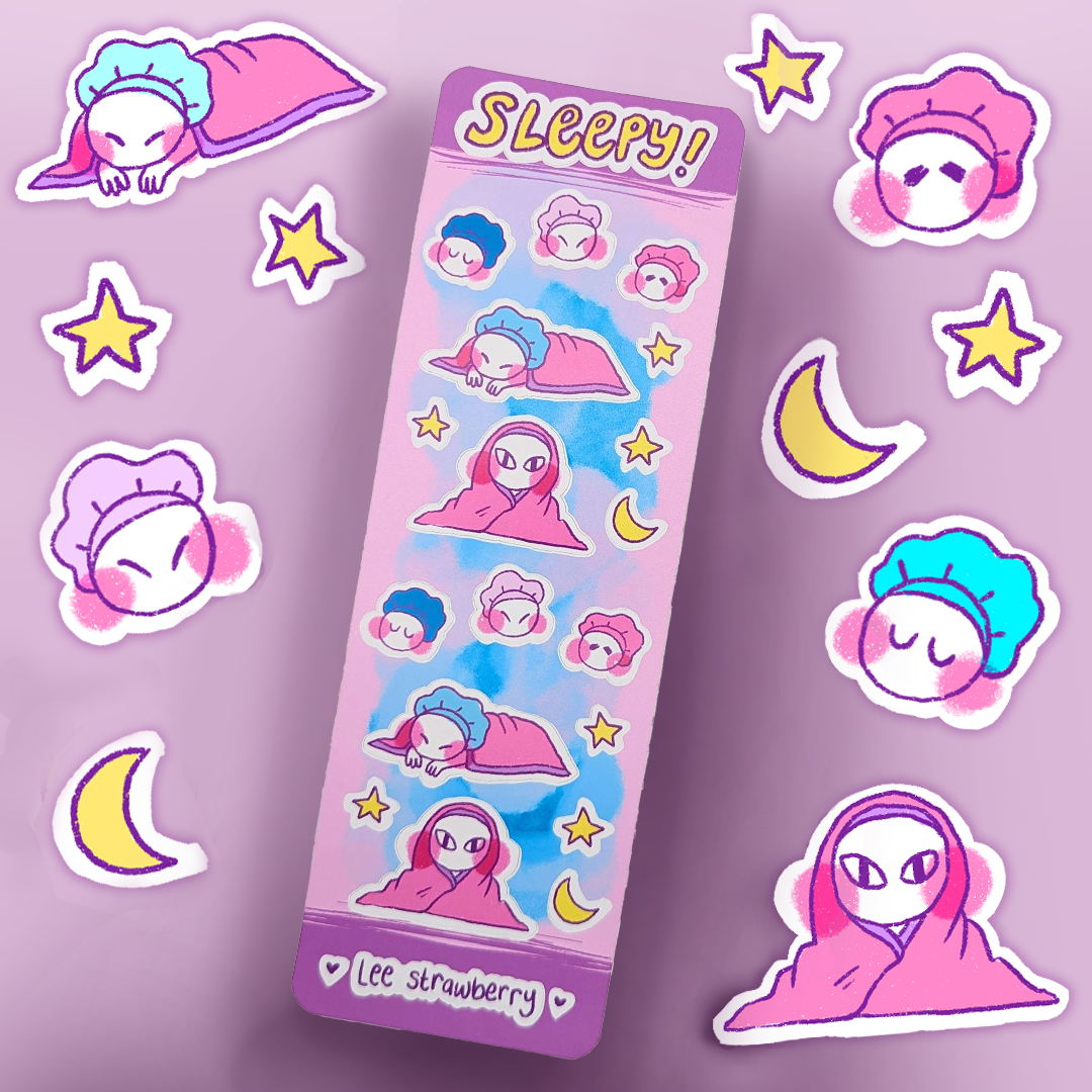 Sleepy Sticker Sheet