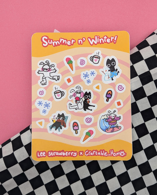 Summer n Winter Lee x Eee Sticker Sheet