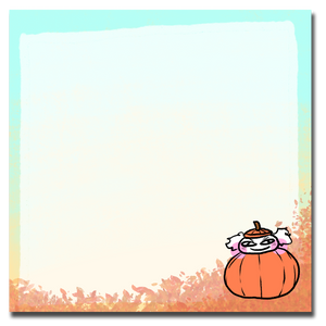Fall Pumpkin Magnetic Memo Pad