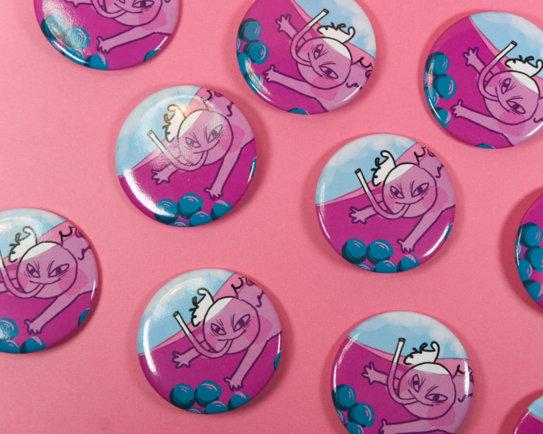 Under the Tea Boba Button Pin - B Grade – Lee Strawberry