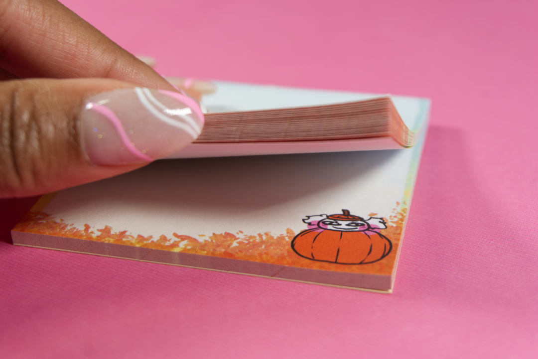 Fall Pumpkin Magnetic Memo Pad